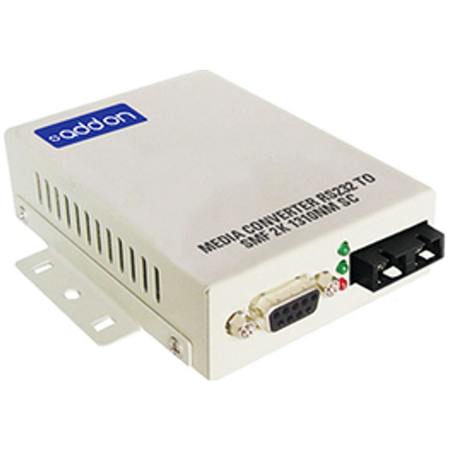 ADD-ON Addon Serial Rs232 To Fiber Mmf 1310Nm 2Km Sc Serial Media Converter ADD-RS232-SC